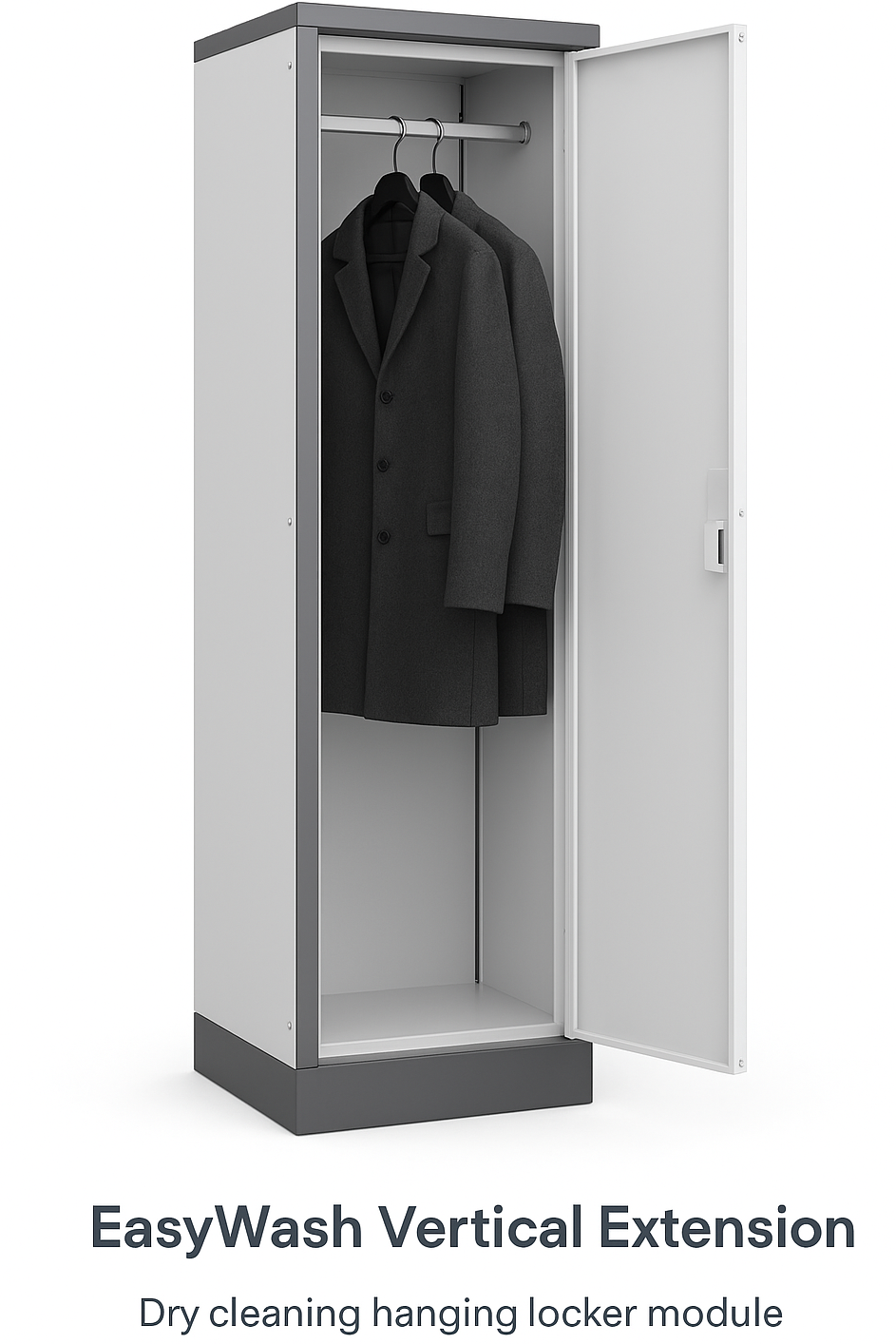 EasyWash Vertical Extension – Dry Cleaning Hanging Locker Module